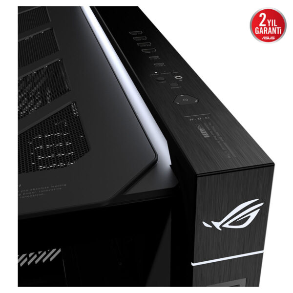 Asus Rog Cronox Gr801 Argb Panaromik Temperli Cam Lcd Ekranlı Full Tower E Atx Gaming Kasa 7