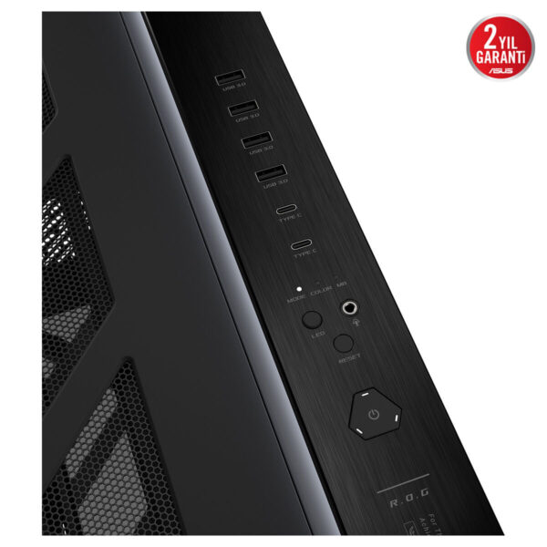Asus Rog Cronox Gr801 Argb Panaromik Temperli Cam Lcd Ekranlı Full Tower E Atx Gaming Kasa 8