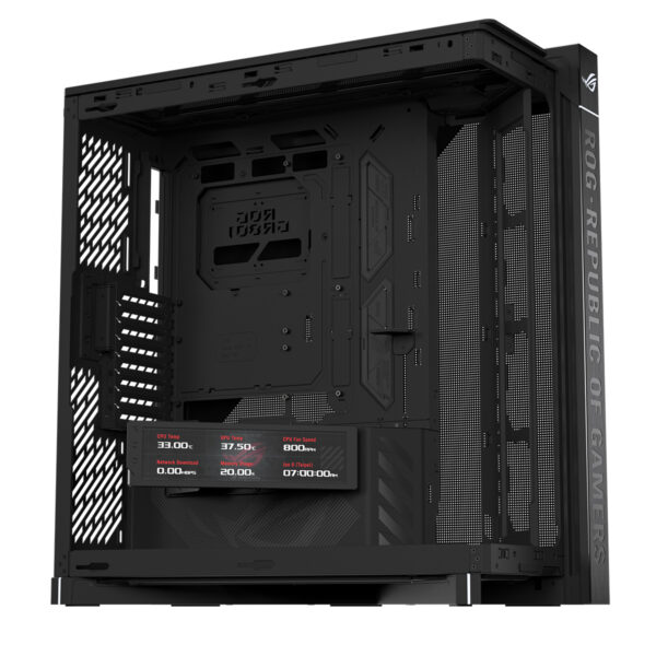 Asus Rog Cronox Panaromik Temperli Cam Lcd Ekranli Full Tower E Atx Gaming Kasa 3