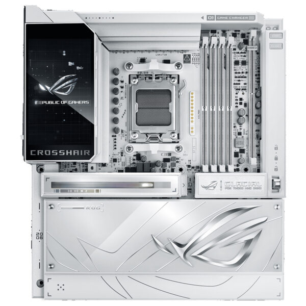 Asus Rog Crosshair X870e Glacial 9600mhz Oc Ddr5 Soket Am5 M 2 Usb4 E Atx Anakart 1