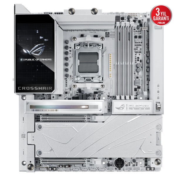 Asus Rog Crosshair X870e Glacial 9600mhz (oc) Ddr5 Soket Am5 M.2 Usb4 E Atx Anakart 5