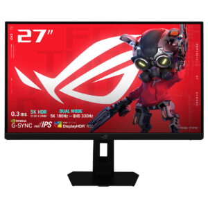 Asus Rog Strix 5k Xg27jcg 27 Inç 180hz 5k 0.3ms 330hz 2k Qhd Dual Mode Adaptive Sync Fast Ips Pivot Gaming Monitör 1
