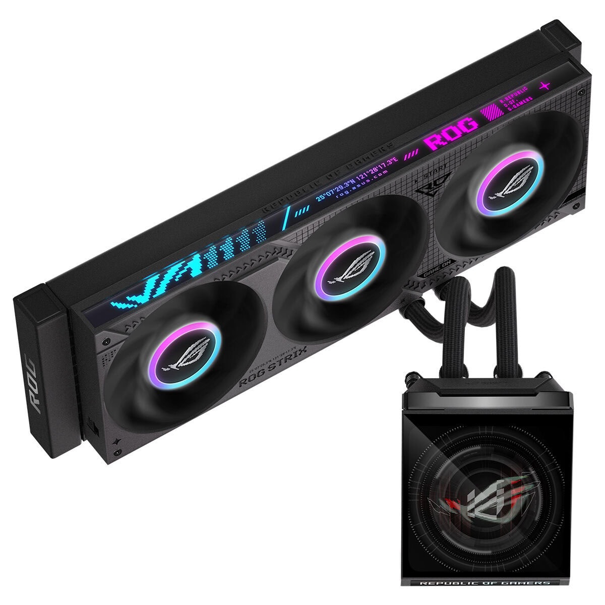 Asus Rog Strix Slc Iv 360 Argb Lcd 360mm Intel Amd Uyumlu İşlemci Sıvı Soğutucu 1