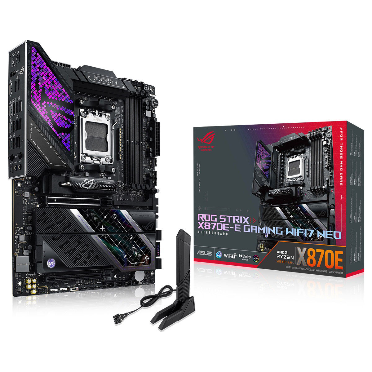 Asus Rog Strix X870e E Gaming Wifi7 Neo Ddr5 Soket Am5 M.2 Usb4 Atx Anakart 1