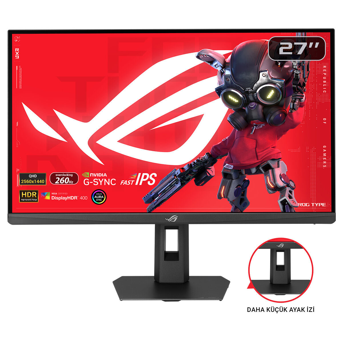 Asus Rog Strix Xg27acmeg 27 Inç 260hz 0.3ms 2k Qhd Adaptive Sync Fast Ips Pivot Gaming Monitör 1