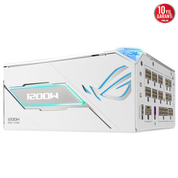 Asus Rog Thor 1200w Oled Ekran Argb 80+ Platinum Pcie 5.1 Full Modüler Atx 3.1 Beyaz Güç Kaynağı 7