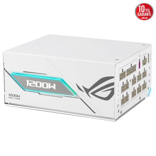 Asus Rog Thor 1200w Oled Ekran Argb 80+ Platinum Pcie 5.1 Full Modüler Atx 3.1 Beyaz Güç Kaynağı 8