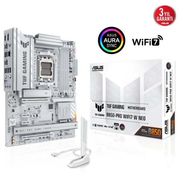 Asus Tuf Gaming B850 Pro Wifi7 W Neo 9000mhz (oc) Ddr5 Soket Am5 M.2 Hdmi Dp Atx Anakart 2