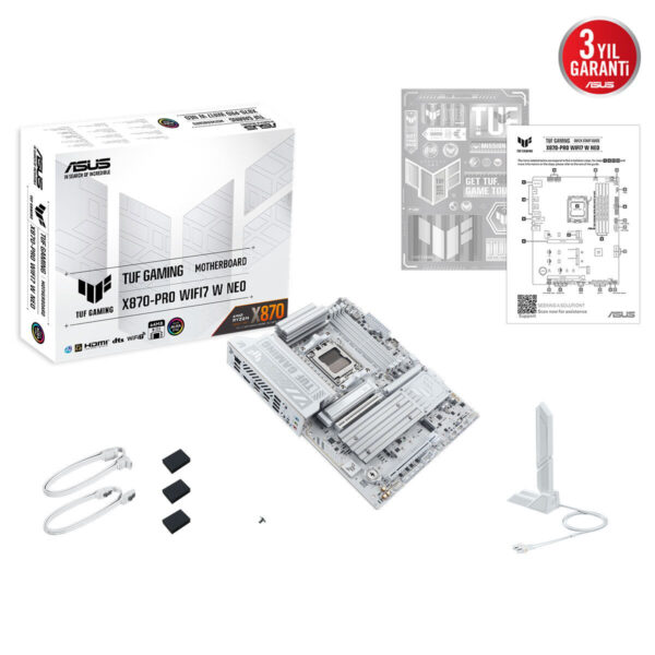 Asus Tuf Gaming X870 Pro Wifi7 W Neo 9600mhz (oc) Ddr5 Soket Am5 M.2 Hdmi Usb4 Atx Anakart 15