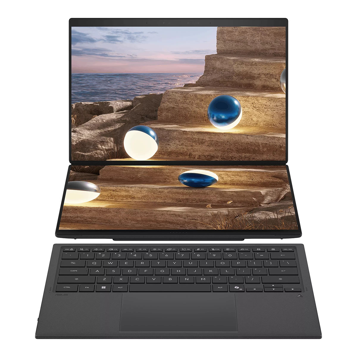 Asus Zenbook Duo (ux8407) Intel Core Ultra X9 388h 32gb Lpddr5x 2tb Ssd 14 Inç 3k 144hz Oled W11 Home Laptop 1