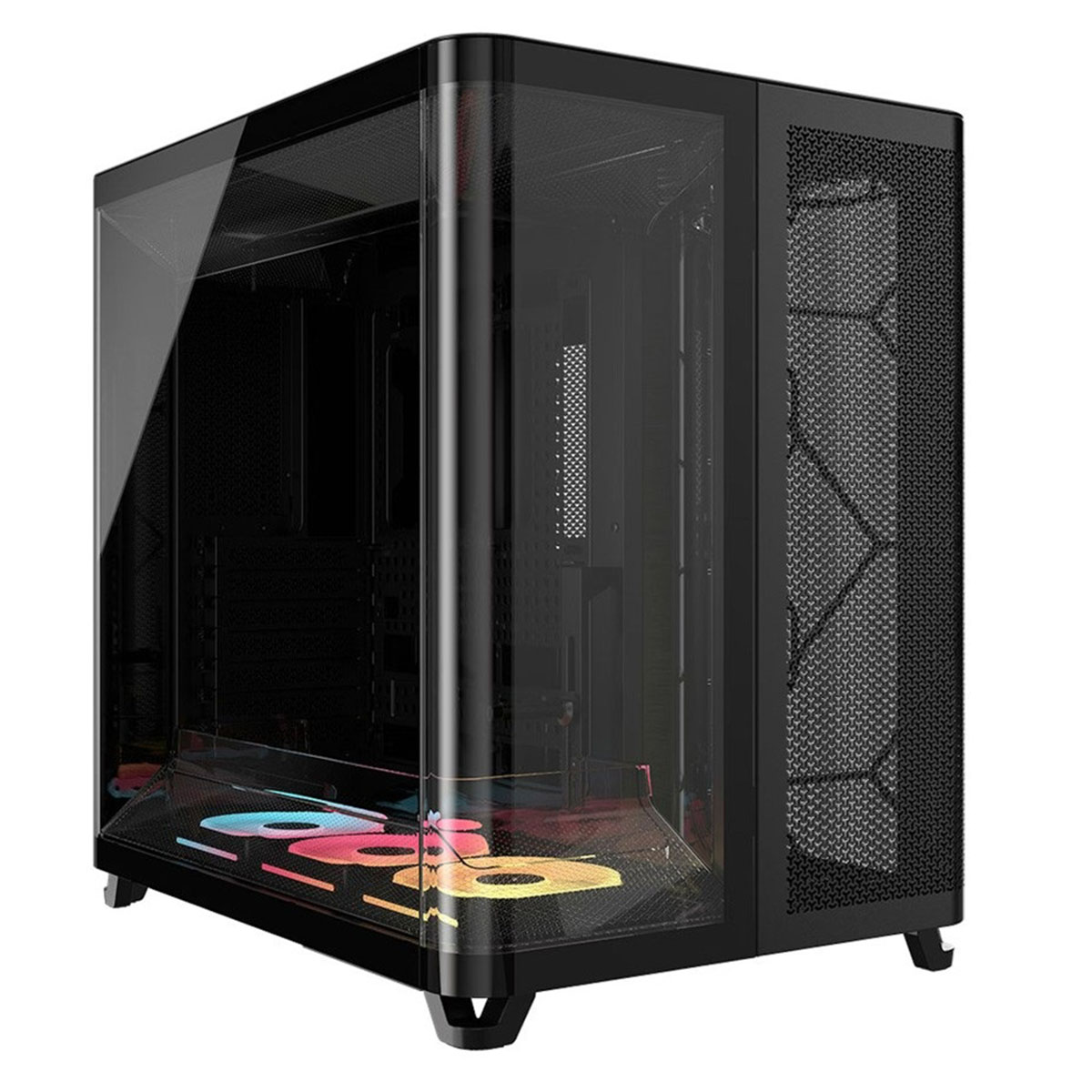 Corsair Air 5400 Rs R Siyah 3x120mm Argb Fan Mesh Temperli Cam Usb 3.2 Triple Chamber Mid Tower E Atx Gaming Kasa (cc 9011318 Ww) 1