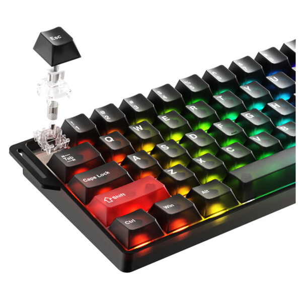Dareu Cool 60 Black Clear Ice Blade Manyetik Switch 8k Hz Hall Effect Hotswap Rgb Ingilizce Mekanik Gaming Klavye 4