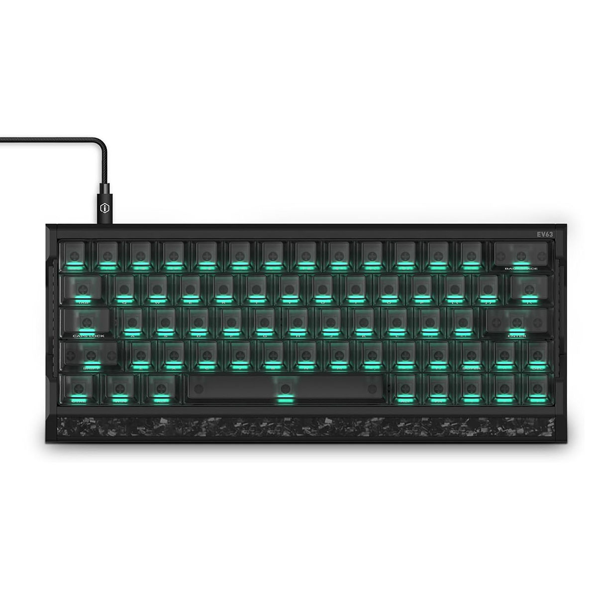 Iqunix Ev63 Dark Side Rs Magnetic X Pro Manyetik Switch 8k Hz Hall Effect Hotswap Rgb İngilizce Mekanik Gaming Klavye 1