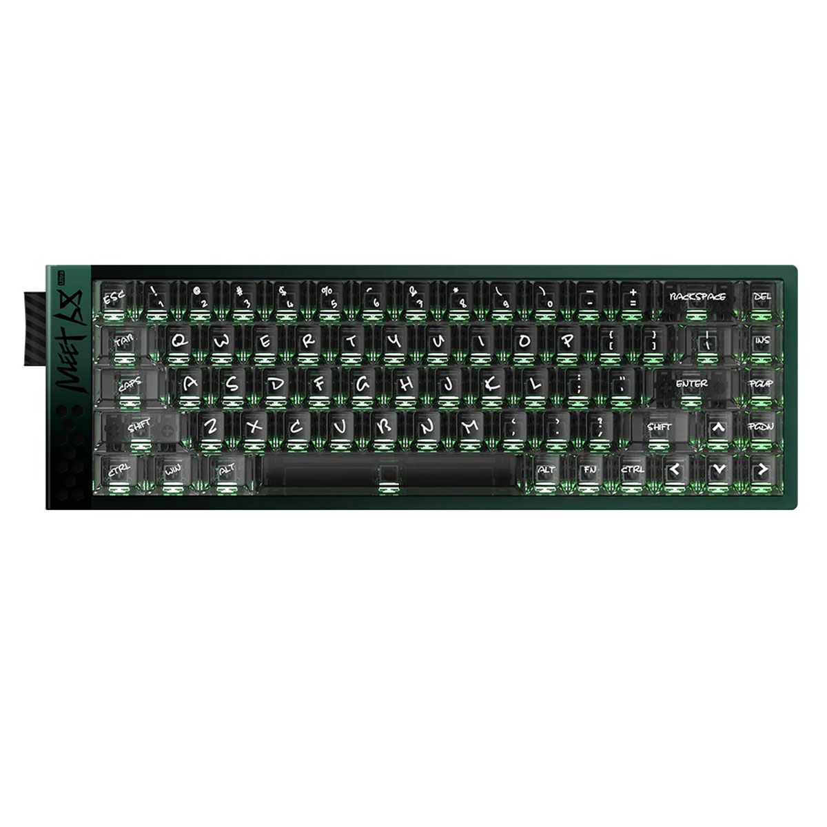 Iqunix Meet68 Ultra Doppler Green Omega Manyetik Switch 8k Hz Hall Effect Hotswap Rgb İngilizce Mekanik Gaming Klavye 1
