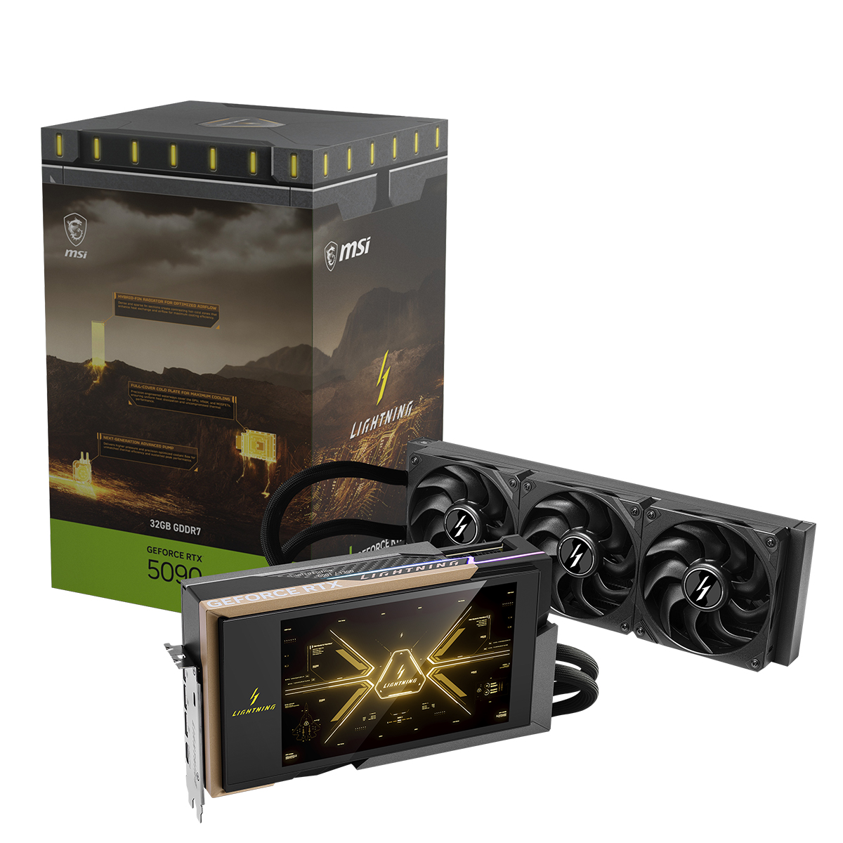 Msi Geforce Rtx 5090 32g Lightning Z 32gb Gddr7 512 Bit Dlss 4 Sivi Sogutuculu Ekran Karti 1
