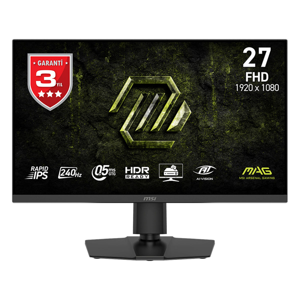 Msi Mag 272pf X24 27 Inç 240hz 0.5ms Full Hd Adaptive Sync Rapid Ips Pivot Gaming Monitör 1