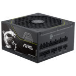 MSI MAG A1200PLS PCIe5 1200W güç kaynağı, ATX 3.1 ve 80+ Platinum verimlilik ile yüksek performans sağlar.