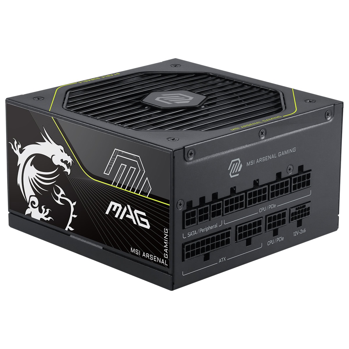 MSI MAG A1200PLS PCIe5 1200W güç kaynağı, ATX 3.1 ve 80+ Platinum verimlilik ile yüksek performans sağlar.