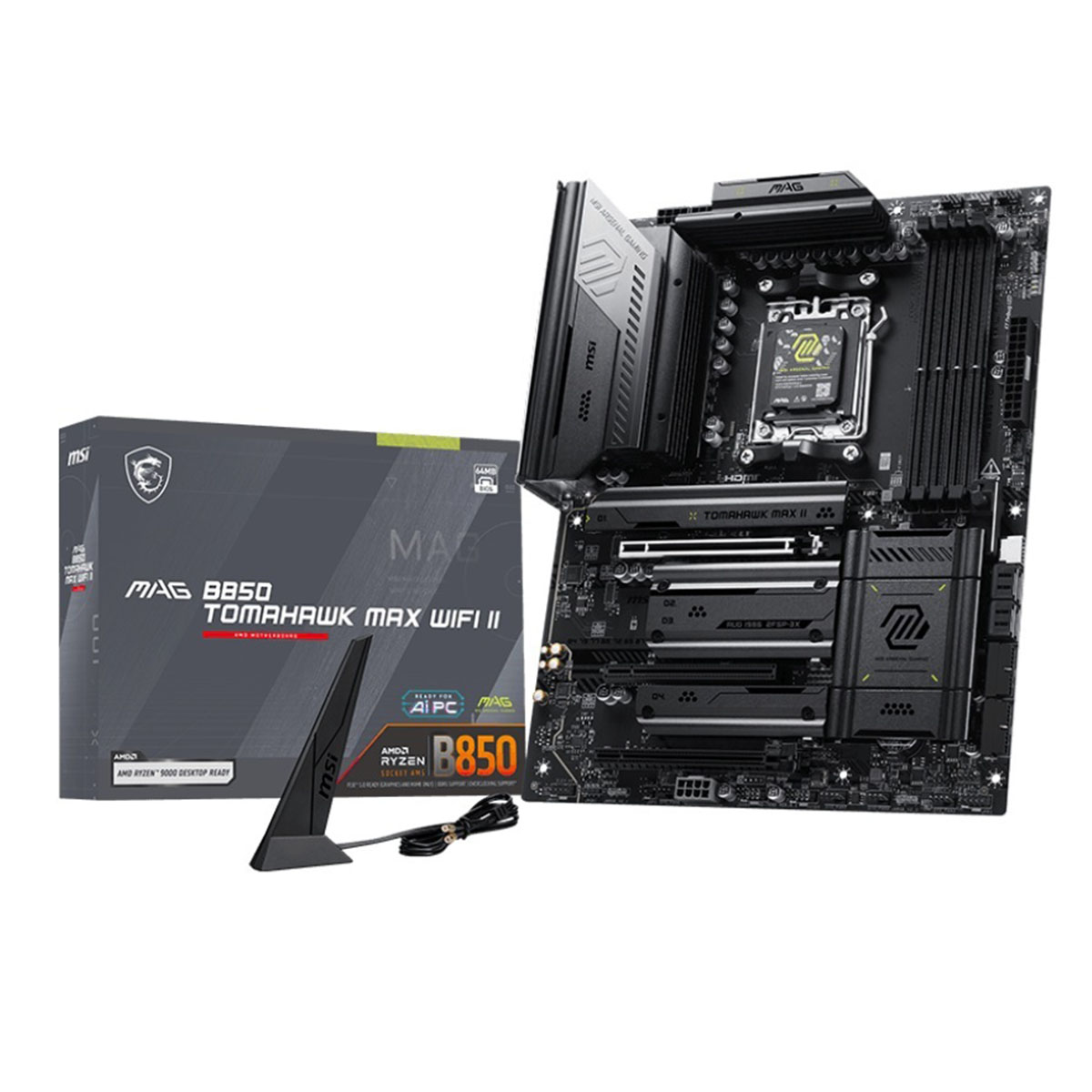 Msi Mag B850 Tomahawk Max Wifi Ii 8400mhz (oc) Ddr5 Soket Am5 M.2 Hdmi Atx Anakart 1