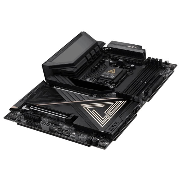 MSI MEG X870E ACE MAX 9000MHz DDR5 Anakart, AM5 soketli, M.2 ve HDMI çıkışlı yüksek performanslı anakart. Oyun ve overclock için optimize edilmiş, dayanıklı ve gelişmiş özelliklere sahip.