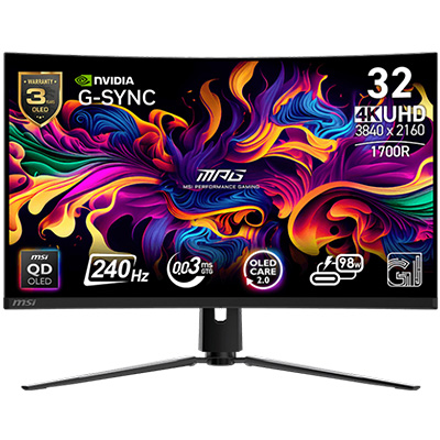 MSI MPG 321CURX QD-OLED Gaming Monitör H1