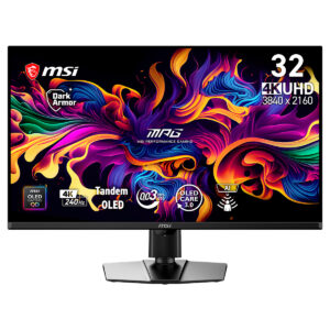 Msi Mpg 322ur Qd Oled X24 31 5 Inc 240hz 0 03ms 4k Uhd Adaptive Sync Pivot Gaming Monitor 1