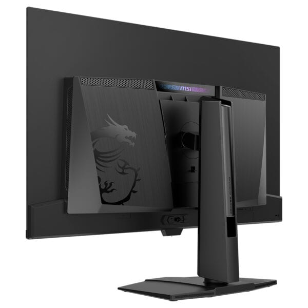 Yüksek çözünürlüklü oyun monitörü ve MSI logosu, oyuncular için optimize edilmiş ekran deneyimi sağlar. Modern tasarımıyla oyun ve eğlence alanında şık bir görünüm sunar.
