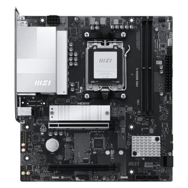 MSI PRO B850M-G 8200MHz (OC) DDR5 Soket AM5 M.2 HDMI DP mATX Anakart - Görsel 2
