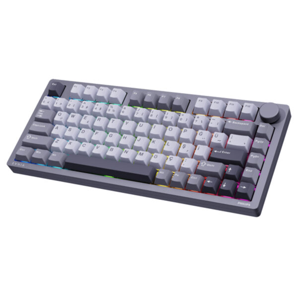Philips Evnia Spk8618dtrh 38 Gri U Green Switch Hotswap Rgb Kablosuz Turkce Mekanik Gaming Klavye 3