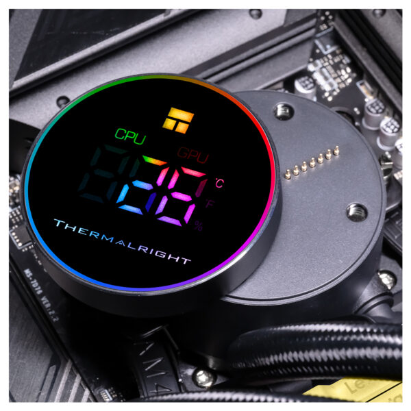 Thermalright Frozen Magic 360 Digital Argb Black 360mm Intel Amd Uyumlu Islemci Sivi Sogutucu 2 Yil Birebir Degisim Garantili 5