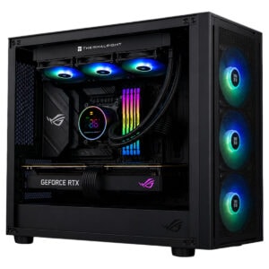 Thermalright Frozen Magic 360 ARGB BLACK 360mm işlemci sıvı soğutucu, RGB aydınlatmalı, yüksek performanslı ve uyumlu, şık tasarım.