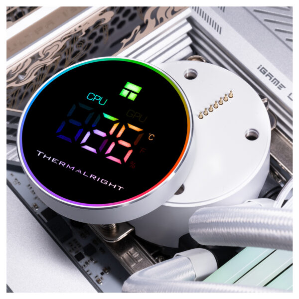 Thermalright Frozen Magic 360 Digital Argb White 360mm Intel Amd Uyumlu Islemci Sivi Sogutucu 2 Yil Birebir Degisim Garantili 4