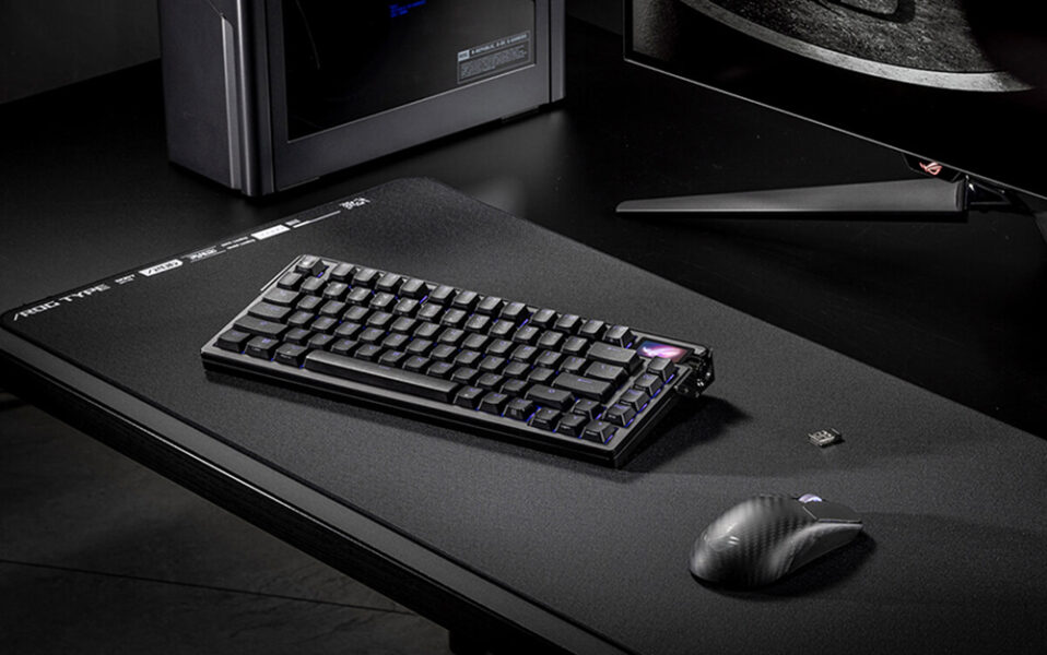 ROG Azoth Extreme ASUS ROG Azoth Extreme ROG NX Snow Switch 8K Hz RGB Kablosuz Mekanik Gaming Klavye.