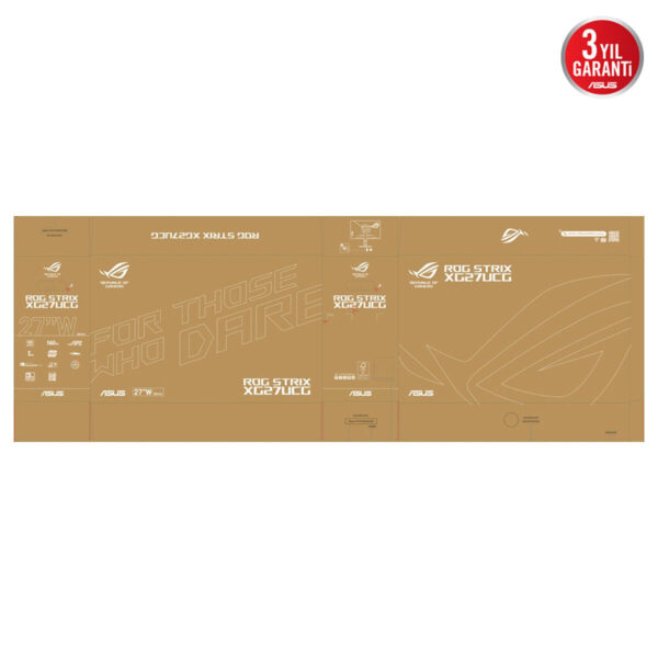 Asus Rog Strix Xg27ucg Gen2 (xg27ucgr) 27 Inç 162hz 4k Uhd 0.3ms 485hz Full Hd Dual Mode Adaptive Sync Fast Ips Gaming Monitör 9