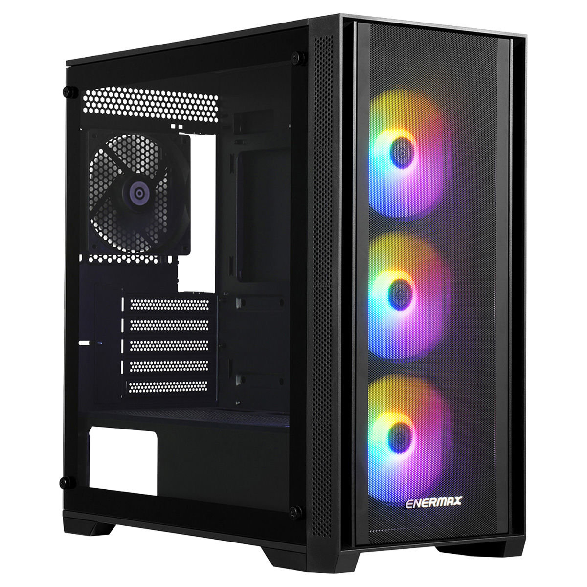 Enermax Starryfort Sf21 Rgb 4x120mm Fan Mesh Temperli Cam Usb 3 2 Mid Tower Matx Gaming Kasa Eca Sf21 Bb Argb 01 1