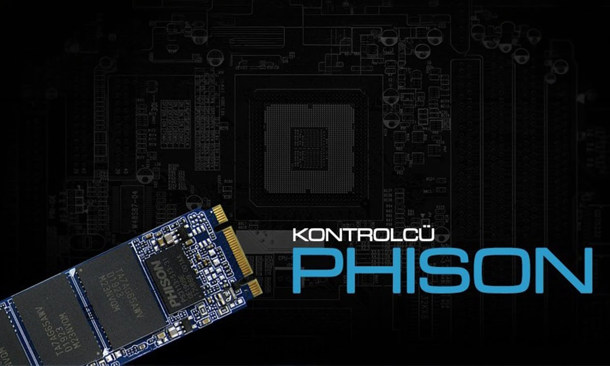 Kontrolcü Phison SSD depolama cihazı, yüksek performans ve güvenilirlik sağlayan gelişmiş SSD kontrolcü teknolojisi.
