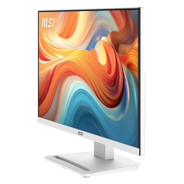 MSI PRO MP241W 23.8 inç Full HD ve 144Hz yenileme hızına sahip beyaz monitör. FreeSync teknolojisi ve VA panel ile yüksek görüntü kalitesi ve akıcı oyun deneyimi sunar.