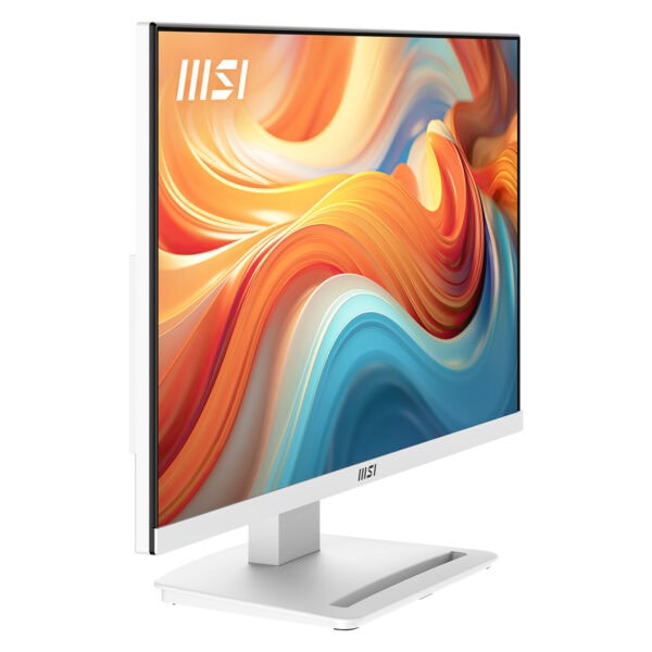 MSI PRO MP241W 23.8 inç, 144Hz yenileme hızı ve 1ms tepki süresi ile yüksek performanslı Full HD VA ekran. Beyaz renkli tasarımıyla oyun ve ofis kullanımı için ideal.