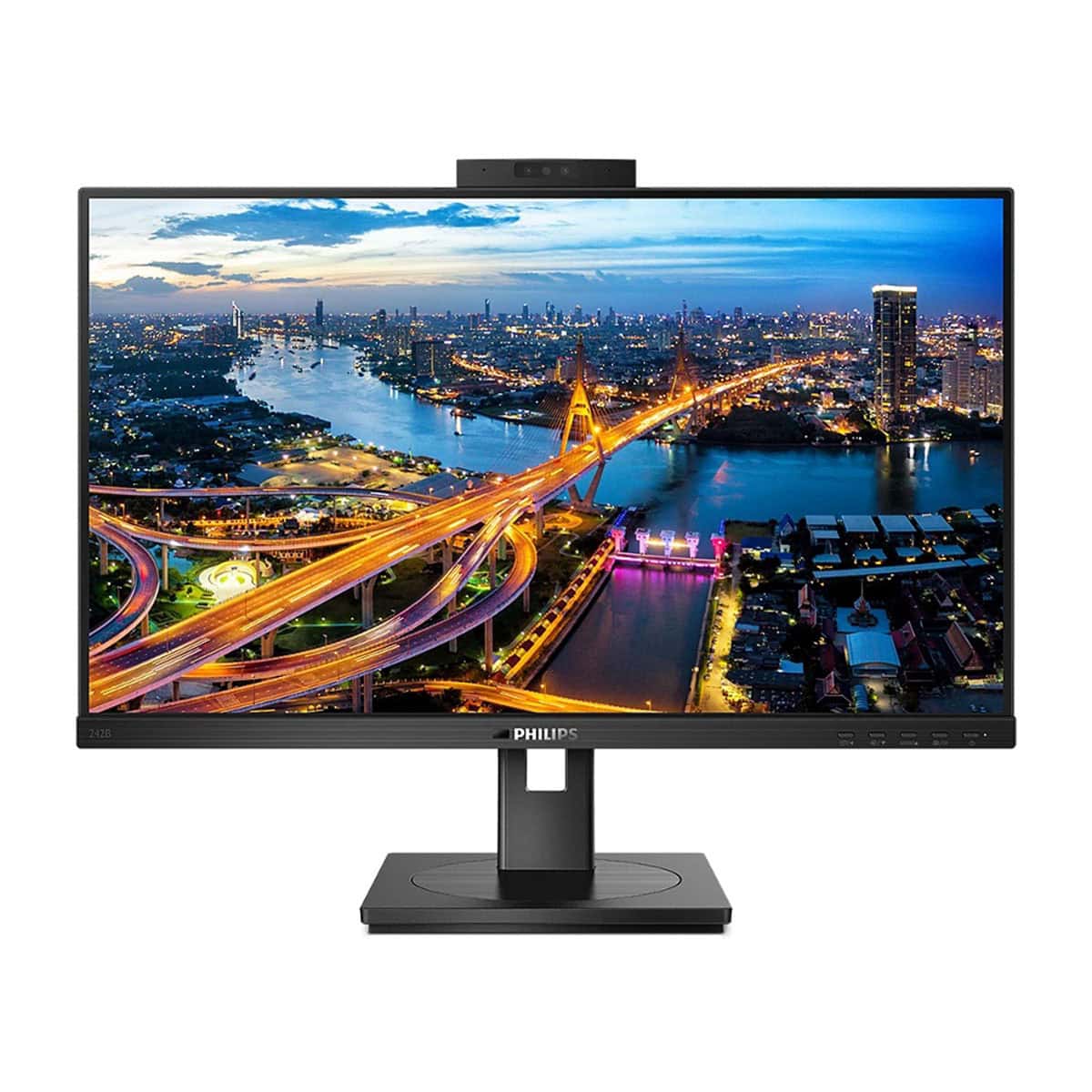 Philips 242B1H/00 23.8 inç Full HD IPS monitör, 75Hz yenileme hızı ve 4ms tepki süresi ile yüksek performans sağlar. Adaptive Sync teknolojisi ve pivot özelliği ile ergonomik kullanım sunar.