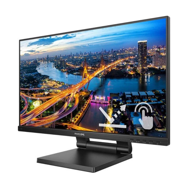 Philips 242B1TC/00 23.8 inç dokunmatik ekran, 75Hz yenileme hızı ve 4ms tepki süresi ile yüksek performans sağlar. Adaptive Sync teknolojisi ve geniş ekran, oyun ve çalışma deneyimini artırır.