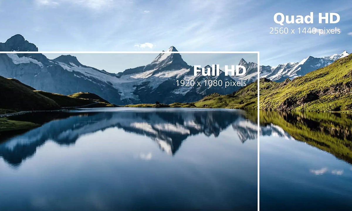 Quad HD 2560 x 1440 Piksele Sahip CrystalClear Görüntüler