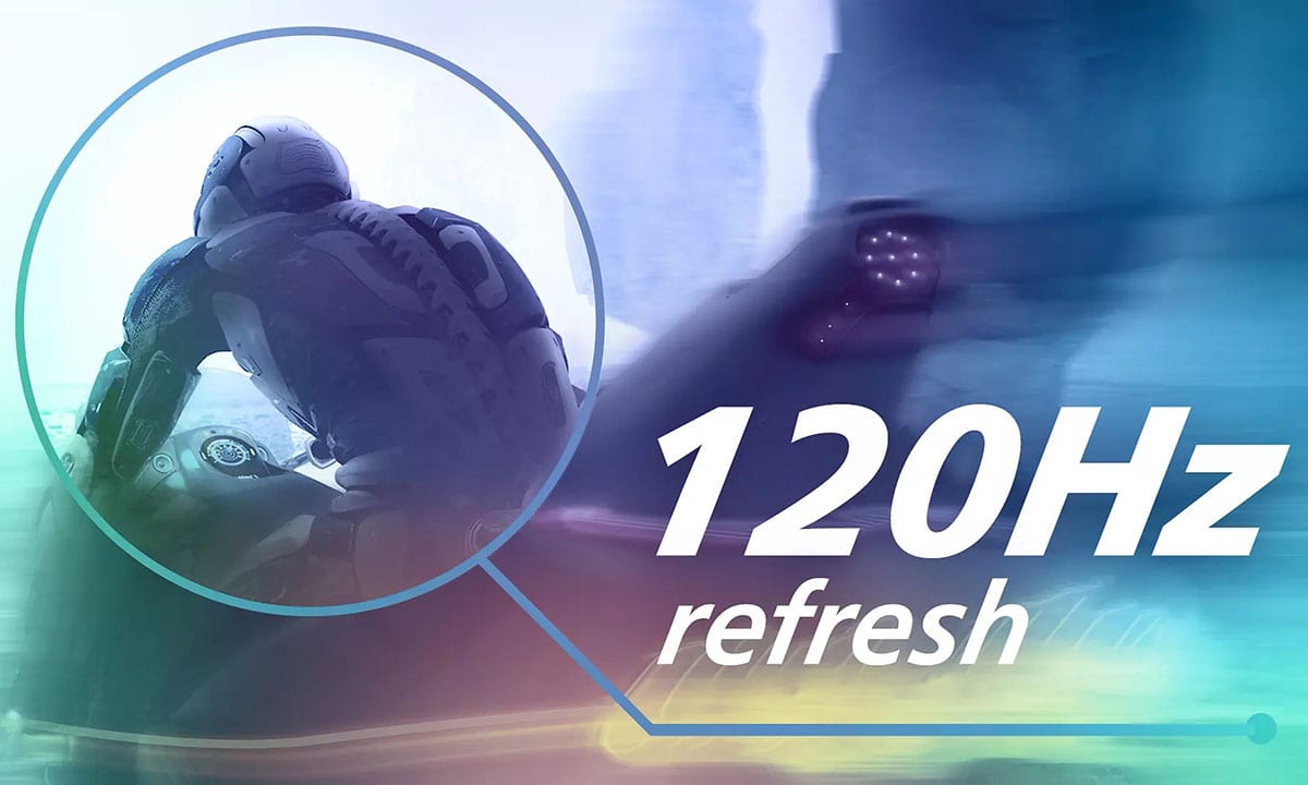 Yüksek yenileme hızına sahip 120Hz ekran, akıcı ve net oyun deneyimi sağlar. Bu görüntü, oyun tutkunları ve yüksek performans arayan kullanıcılar için ideal, hızlı tepki süresi ve netlik sunar.