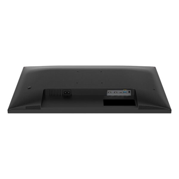 Yüksek çözünürlüklü Philips 27E1N1900AE/00 IPS monitör arka paneli, bağlantı noktaları ve güç girişleriyle detaylı.