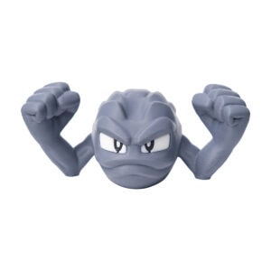 Pokémon Geodude kasa özel figür, 3-4 cm boyutunda, detaylı ve koleksiyonluk, Pokémon hayranları için ideal.