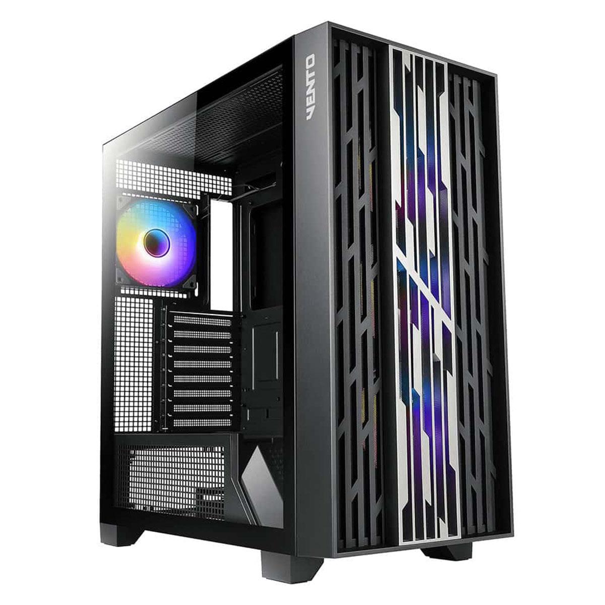 Vento Vg4252l Argb Mesh Temperli Cam Usb 3.0 Fsp1000 50ada 1000w 80+ Gold Mid Tower E Atx Gaming Kasa 1