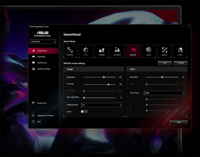 ROG Strix XG27ACS ASUS ROG Strix XG27ACS Gaming Monitör h11