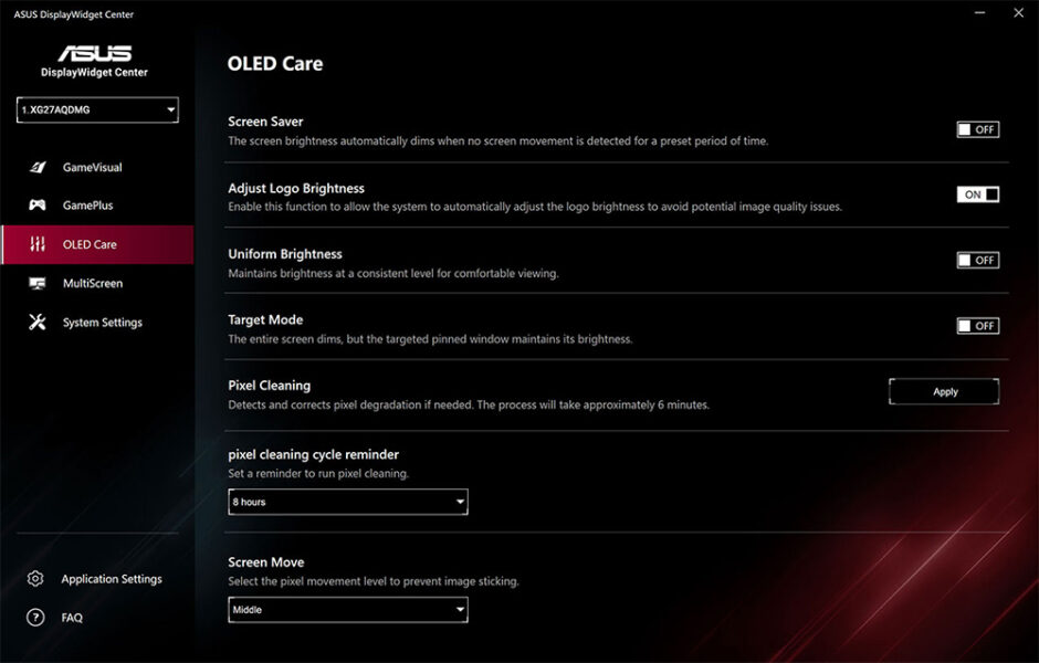 ROG Strix OLED XG27AQDMG ROG Strix OLED XG27AQDMG