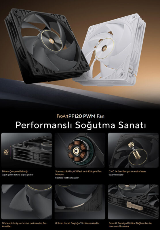 PROART PF120 FAN - SİYAH