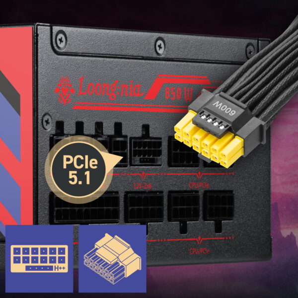 MSI A850GLS MLG EDITION 850W Güç Kaynağı H2