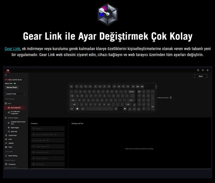 ROG Azoth 96 HE Gaming Keyboard ROG Azoth 96 HE Gaming Keyboard
